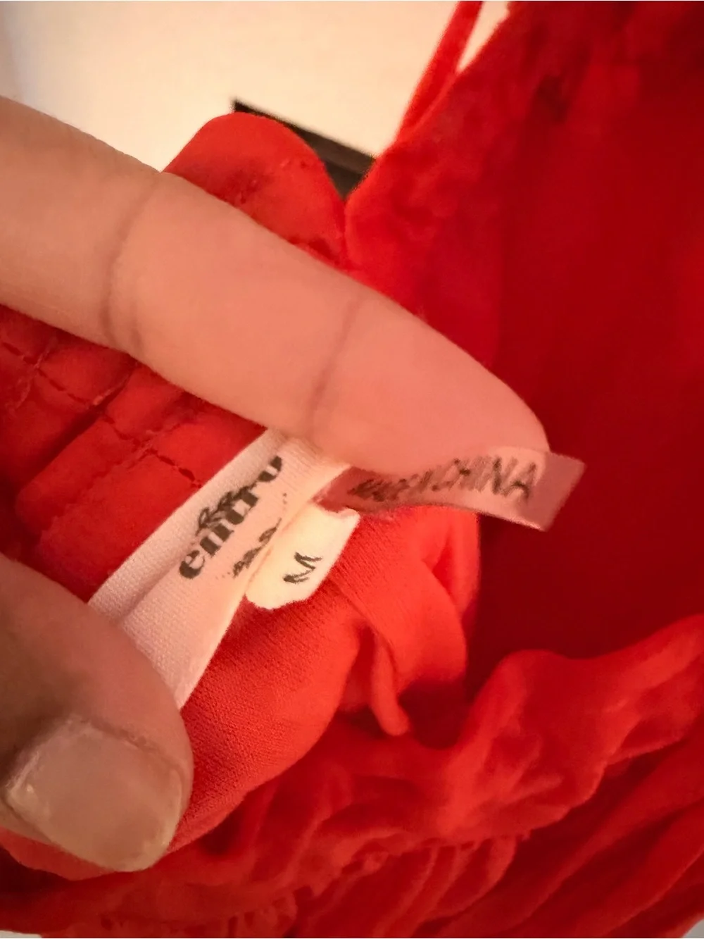 entro Orange Red Halter Tiered Mini Dress - Picture 8 of 8